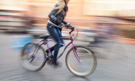 Fahrradfahrerin
