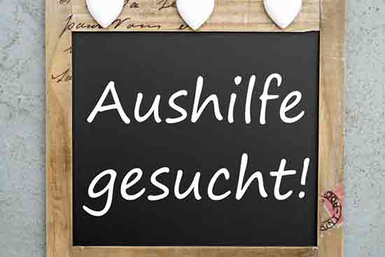 Suche Aushilfe Suche Aushilfe