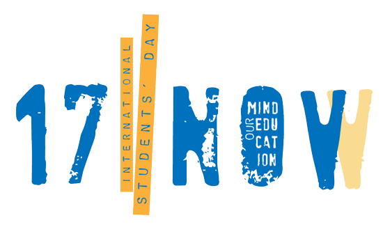 Kampagnen Logo für den International Students Day 2018 „Mind Our Education“