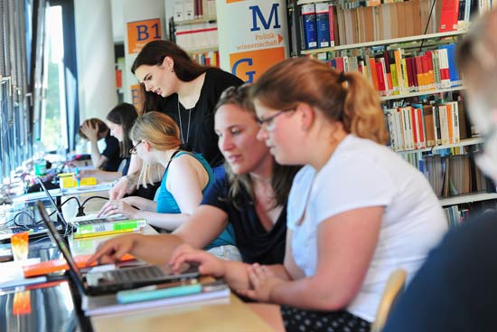 Gruppe Studierender