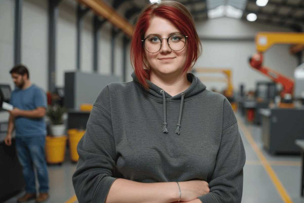 Frau mit verschränkten Armen