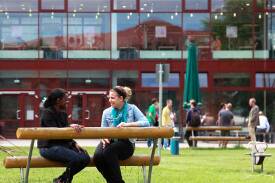 Blick über den Campus der FH Brandenburg