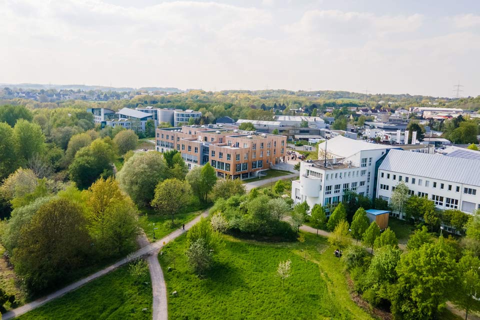 Luftbild der Uni Witten/Herdecke