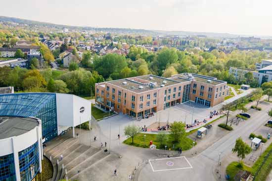 Universität Witten/Herdecke aus der Luft.