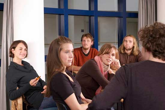 StudentInne in Seminarraum
