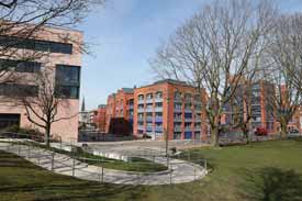 Blick über den Campus der Hochschule Bremerhaven