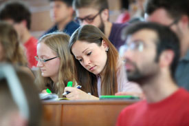 Studierende der TUD im Hörsaal