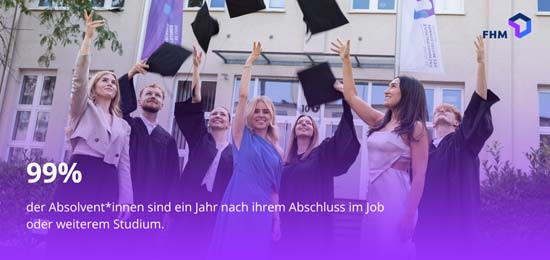 Claim: 99 Prozent der Absolventen sind nach einem Jahr im Job