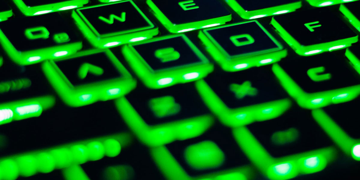 Leuchtende Tastatur