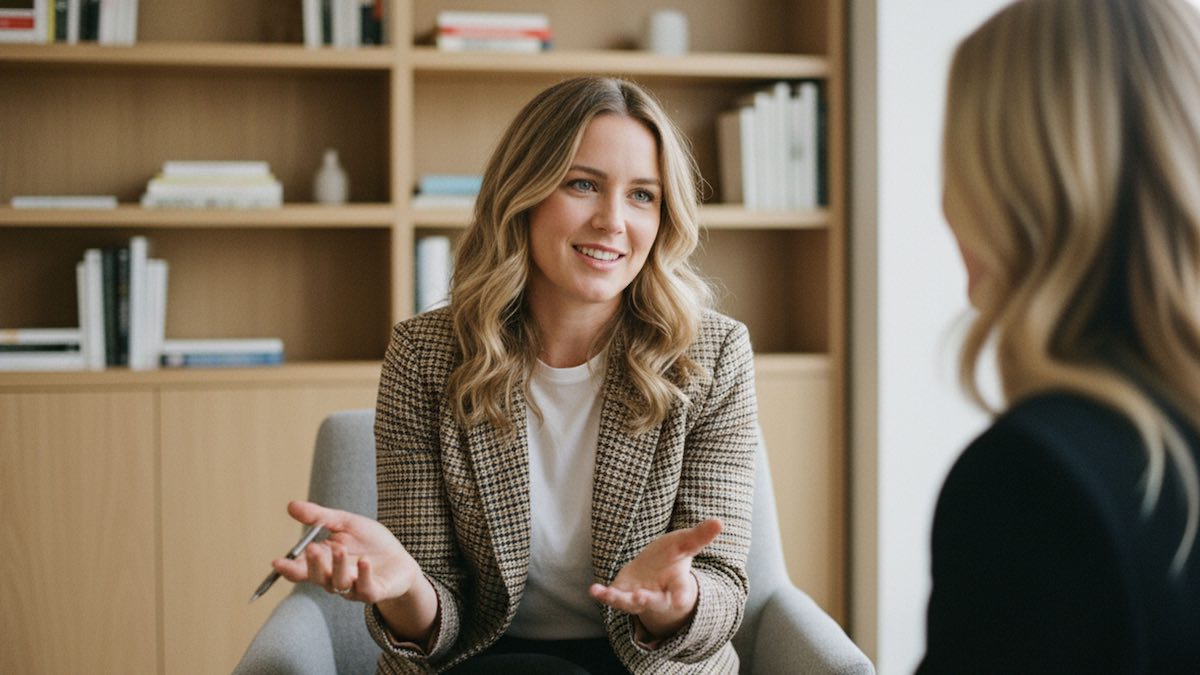 zwei Frauen im Gespräch