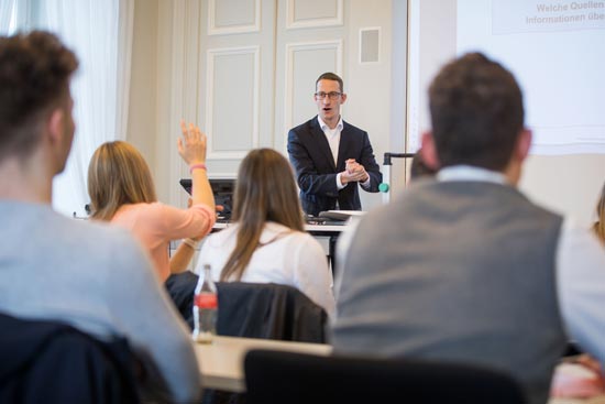 Eine Vorlesung an der Hochschule der Deutschen Bundesbank