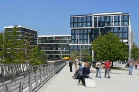 BSP Campus Hamburg – Sicht auf das Hochschulgebäude