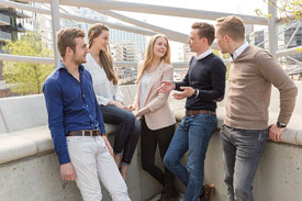 Eine Gruppe von Studierenden