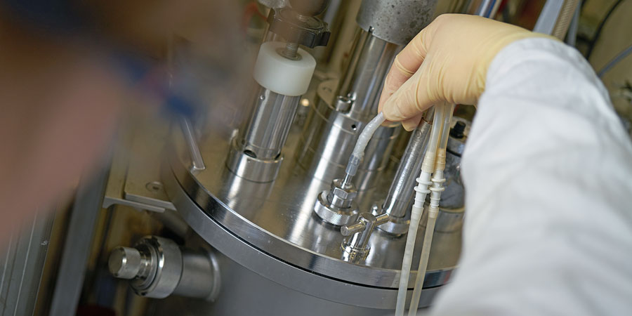 Arbeiten an Maschine