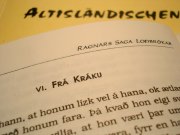 Buch mit Altisländischem Text