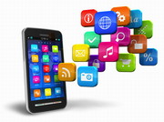 Handy mit App-Symbolen